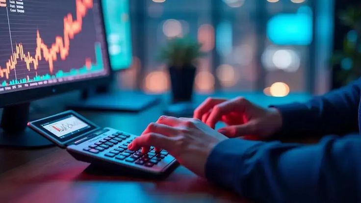 Spazio di lavoro moderno con focus su controlli e analisi dati